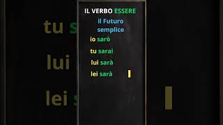 IL VERBO ESSERE - IL FUTURO SEMPLICE #italiano #perte IL VERBO ESSERE - IL FUTURO SEMPLICE #italiano #perte