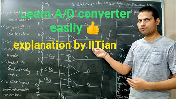 Analog to digital converter using counter and flash type ADC by IITian Laxman Goswami