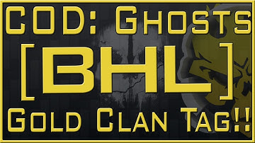 How to Get a Gold Clan Tag in Call of Duty Ghosts: Gold Clan Tag | XBOX + Playstation