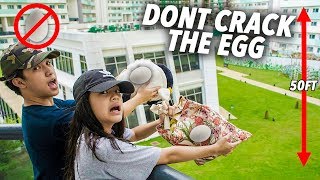 DON'T CRACK THE EGG AND WIN CASH!! (Egg Drop) | Ranz and Niana