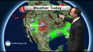 Storms Hit Southeast; West Stays Quiet