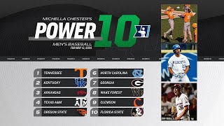 College baseball rankings: SEC takes top 4 in latest Power 10