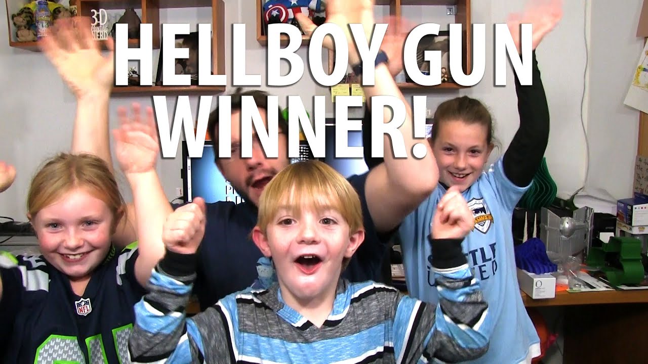 3D Printed Hellboy Gun Winner Announced!