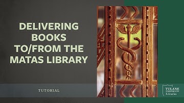 Delivering Books to/from the Matas Library - Tutorial