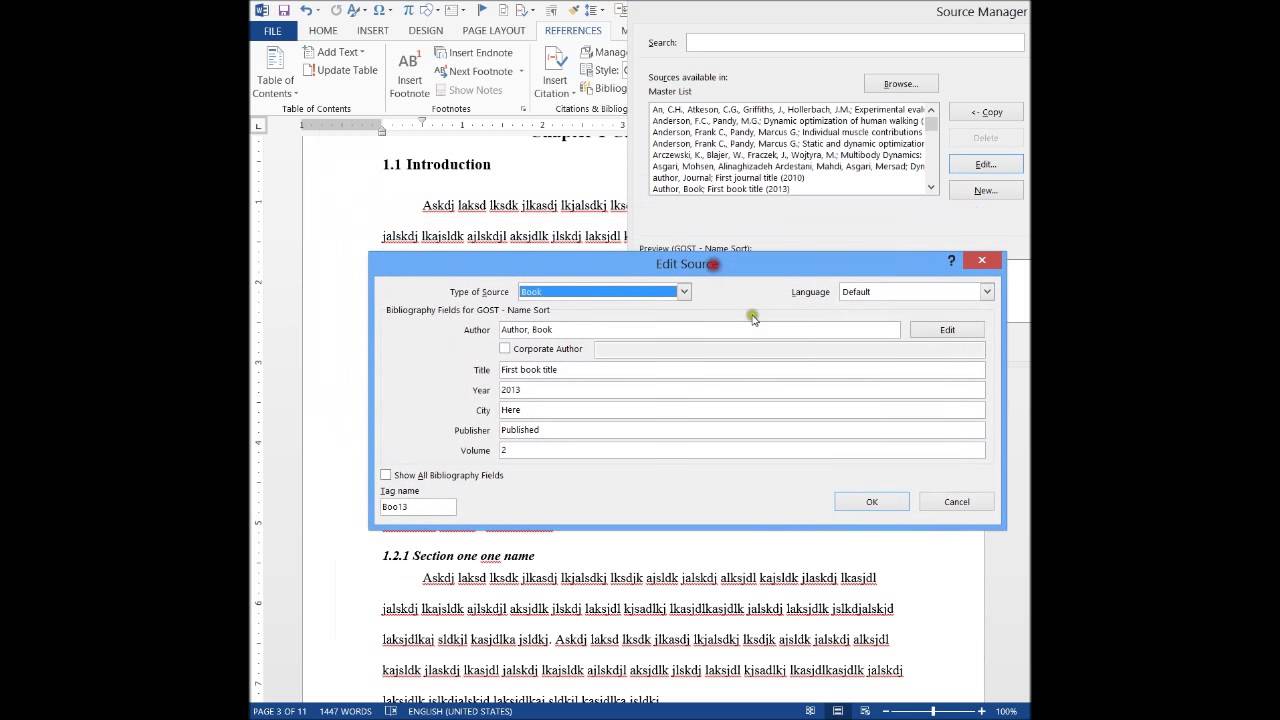 How to write a Thesis (Dissertation or book) using Microsoft Word  (8,8,8)