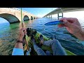 Kayak fishing the entire 7 mile bridge round trip in one day florida keys