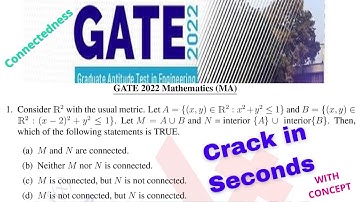 GATE 2022 Mathematics Solution of Qn No– 17 | Crack In Seconds | By Keshab Sir