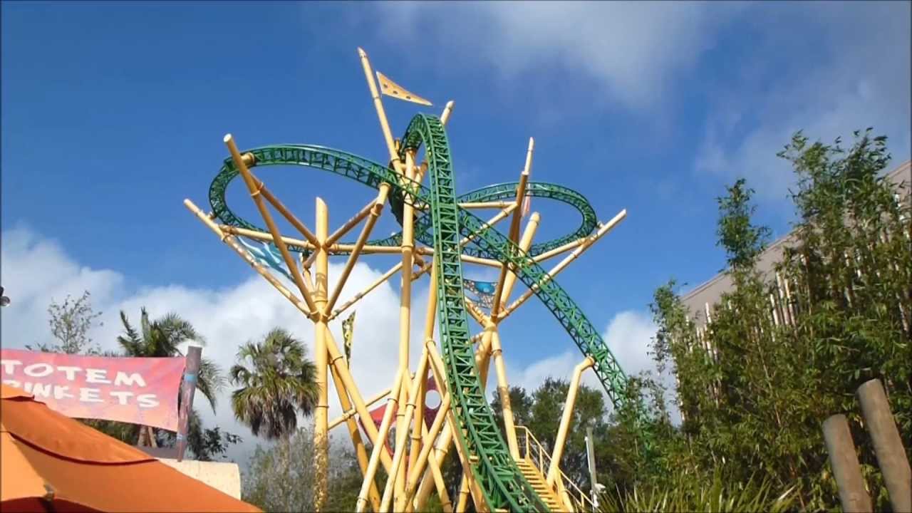 フロリダ最新のジェットコースター 外観 Cheetah Hunt Off Ride Youtube