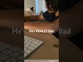 Cat is very in the way