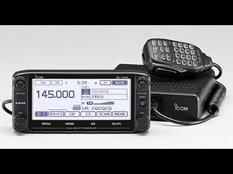ICOM ID-5100 on D-Star via Reflector (monitoring only) - YouTube