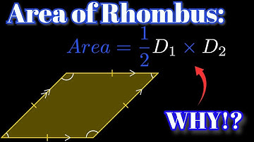 Area of a Rhombus: Why 1/2 Diagonal x Diagonal?