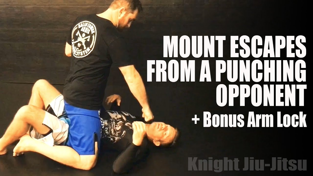 Mount Escapes from A Punching Opponent JiuJitsu Escapes YouTube