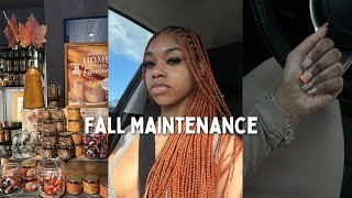fall maintenance vlog| hitting 15k, hair, nails, candle shopping, gym, night routine