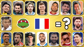 GUESS FAMOUS FOOTBALL PLAYER BY EMOJI, CLUB, COUNTRY AND REILIGION | Ronaldo, Messi, Mbappe, Haaland