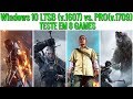 Windows 10 LTSB (Gamer) vs. PRO | TESTE EM 8 GAMES | 1080p