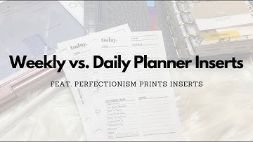 The BEST Daily Planner Insert For Functional Planning | Weekly vs Daily Planner Inserts
