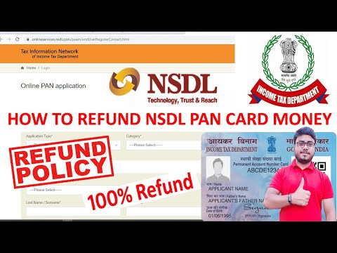 How To Refund NSDL PAN Money When Application Is Error | PAN Application Money Refund Kaise hoga