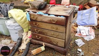 Trash to Treasure | Junkyard Bedside Table Restoration