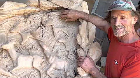 J. Chester Armstrong reveals new woodcarving