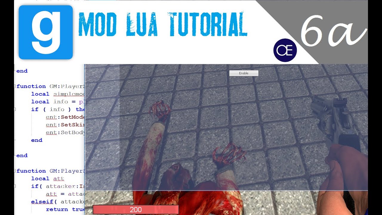 [Gmod] Lua Tutorial 6a: Intro to SWEPS / Custom Weapons