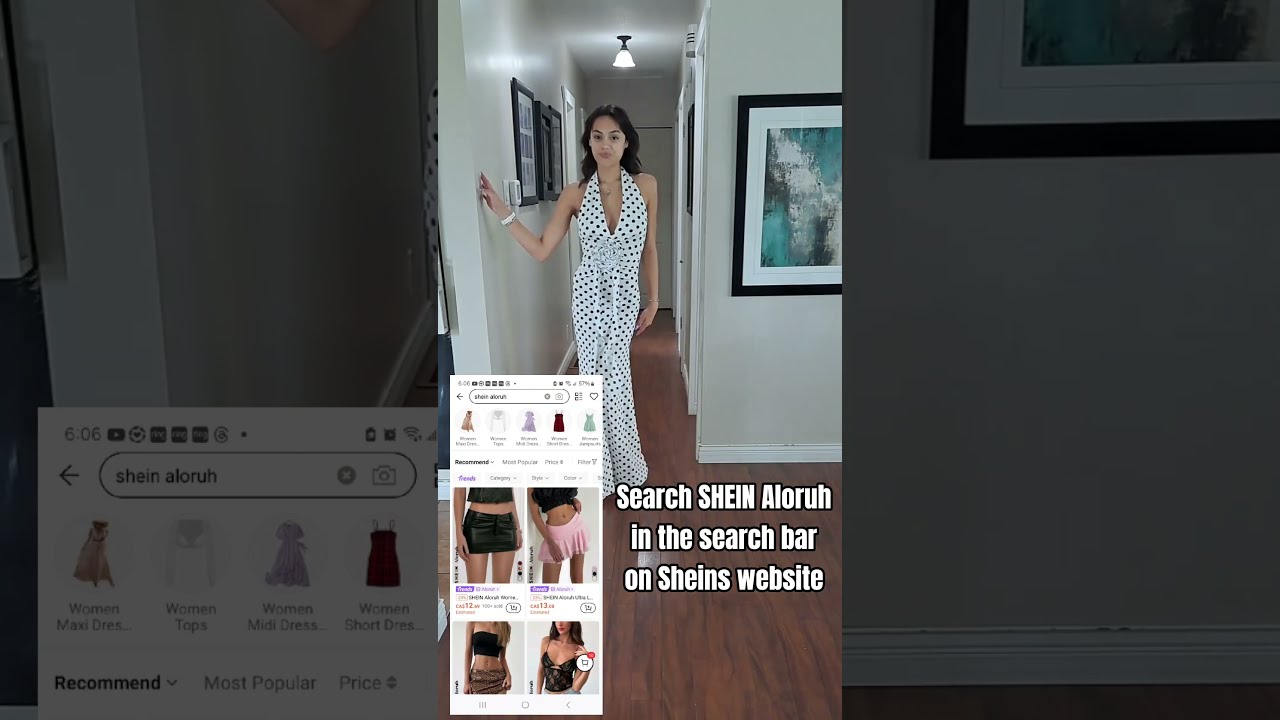 MUST HAVE SHEIN! Aloruh Sexy Deep V-Neck Backless Waist Cocktail Dress