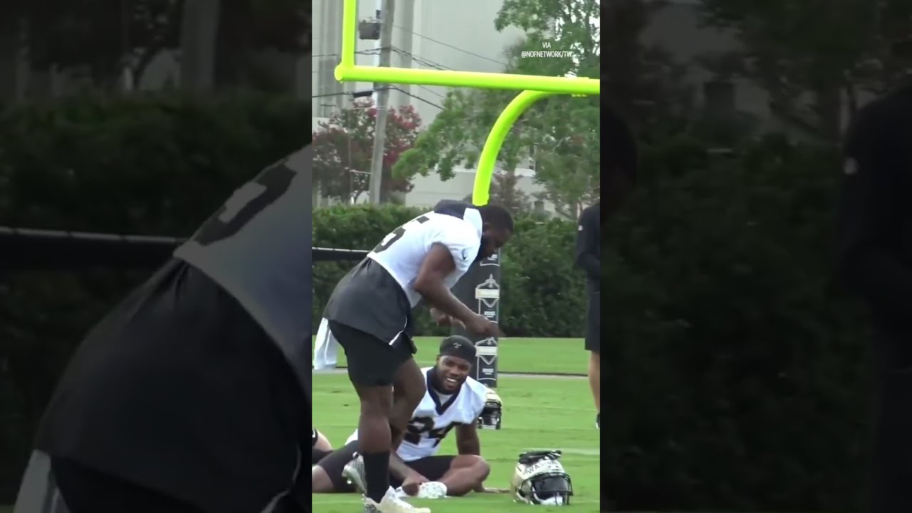 Mark Ingram Brought The MOVES To Practice 