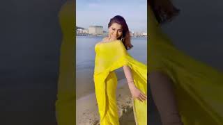 Urvashi Rautela In Yellow Saree