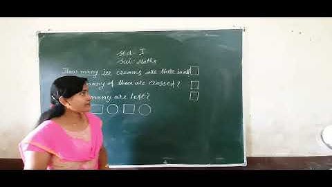 Std- 1 Sub- Maths  Fill in the placeholders