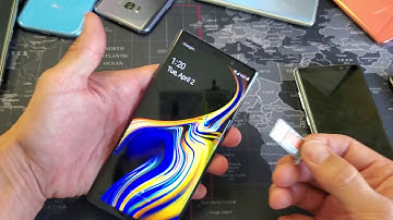 How to Insert Sim Card & SD Card on Samsung Galaxy Note 8 & 9