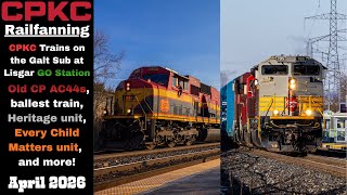 HOT BOX ALARM and more! CPKC Train Action on the Galt Subdivision At Lisgar GO Station