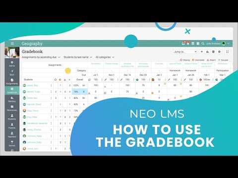 How to use the gradebook in NEO LMS