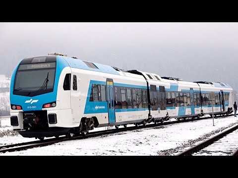 Vlak Stadler FLIRT3 na Savinjski železnici (Slo-Eng-Deu-Hrv)
