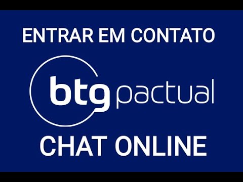 Banco BTG Pactual - Como entrar em contato pelo chat online