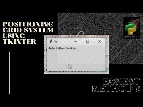 Positioning Grid System Using Tkinter
