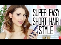 EASY SHORT HAIR CURLS WITH FLAT IRON
