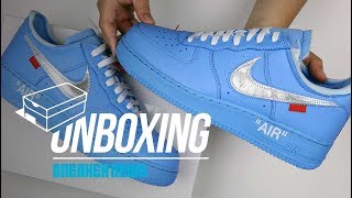 Off White Air Force 1 MCA Blue Unboxing