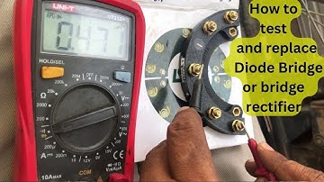 How 440V 3-Phase Alternator Works | Complete Diode Bridge Testing & Repair Guide.