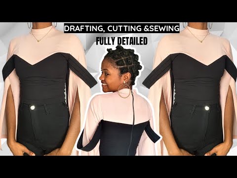 How To Cut And Sew A Stylish Turtleneck Sweetheart Illusion Top