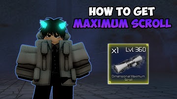 HOW TO GET A GURANTEED MAXIMUM SCROLL IN JUJUTSU INFINITE