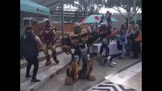 Bumblebee dancing to Nae Nae at Deakin University