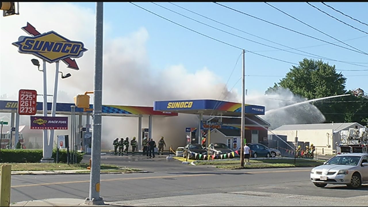 Chicopee service station fire put out YouTube