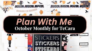 Plan With Me | October Monthly Spread for TeCara