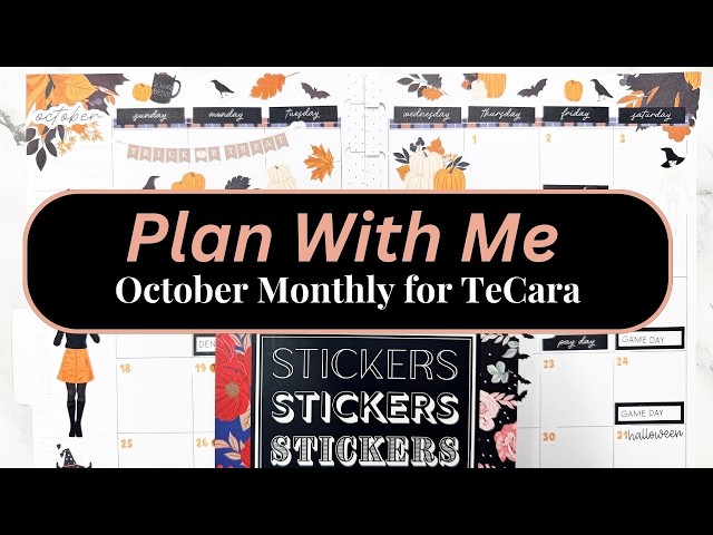 Plan With Me | October Monthly Spread for TeCara