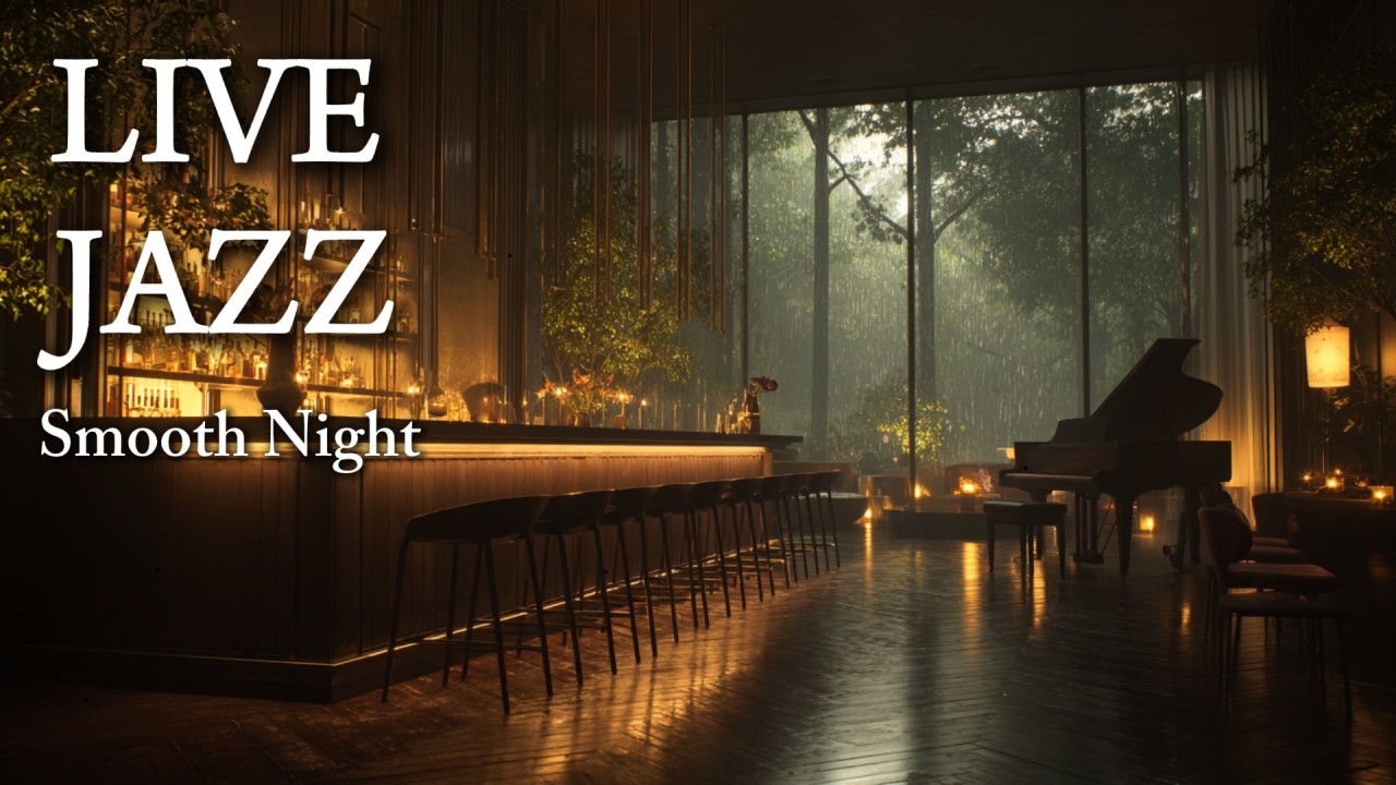 🔴LIVE Jazz Lounge 🌙 Late Night Smooth Jazz - YouTube