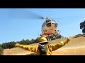 CAL FIRE Helitack - Helicopter Heli Step and Hover Hook Training - Super Huey