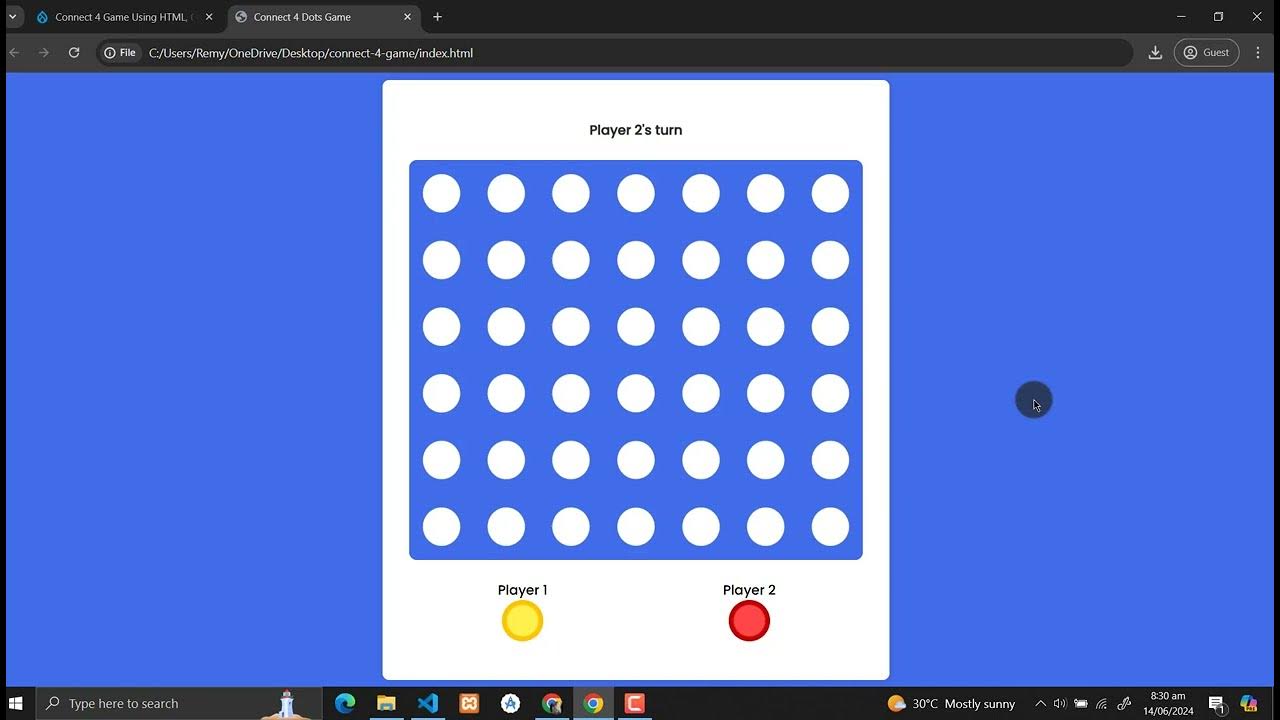 Connect 4 Game Using HTML, CSS and JavaScript with Source Code - YouTube