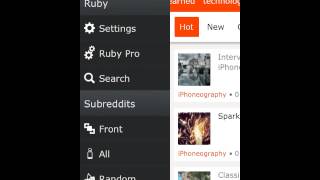 Ruby for Reddit vs AlienBlue