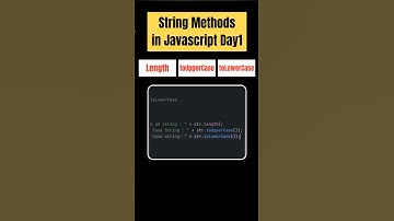 String Methods in javascript Day1 #length #uppercase #lowercase #stringmethods #js