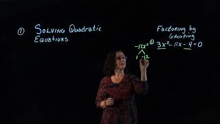 Solving Quadratic Equations by Factoring by Grouping Method  part 1
