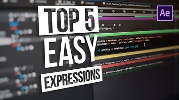 Top 5 EASY to use EXPRESSIONS in Adobe After Effects | Expressions Beginner Guide